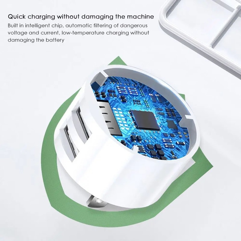 Dual USB 5V 21A Wall Charger Travel Adapter 3