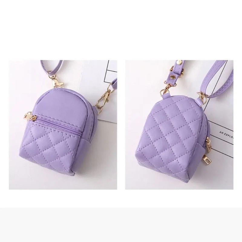 Mini PU Leather Crossbody Coin Purse Bag 4