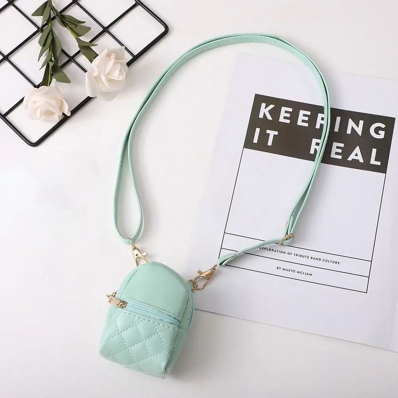 Mini PU Leather Crossbody Coin Purse Bag 10