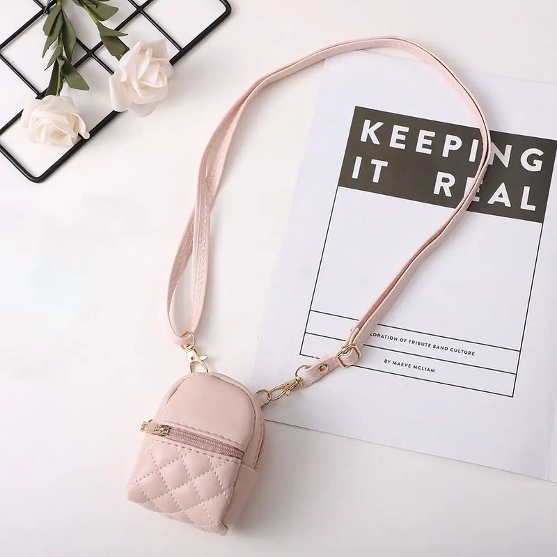 Mini PU Leather Crossbody Coin Purse Bag 11
