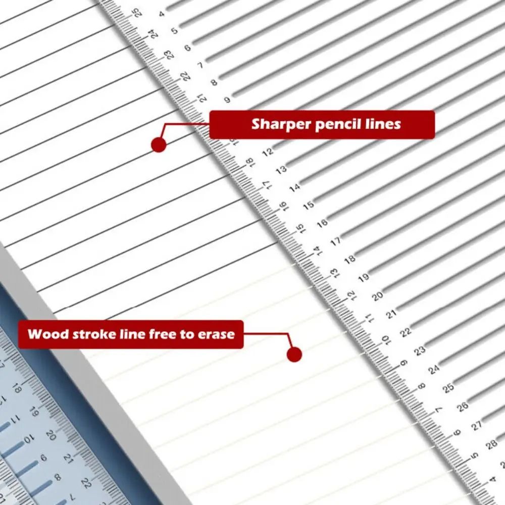 Transparent Calligraphy Stencil Ruler Writing Guide 6