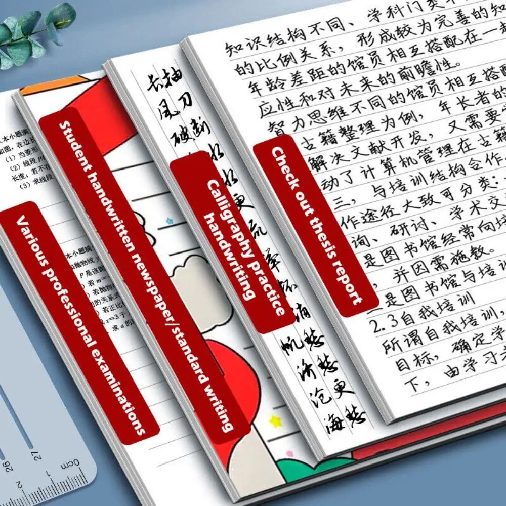 Transparent Calligraphy Stencil Ruler Writing Guide 7