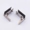 Zinc Alloy Glass Door Hinge Non Drilling Set 6