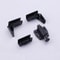 Zinc Alloy Glass Door Hinge Non Drilling Set 9
