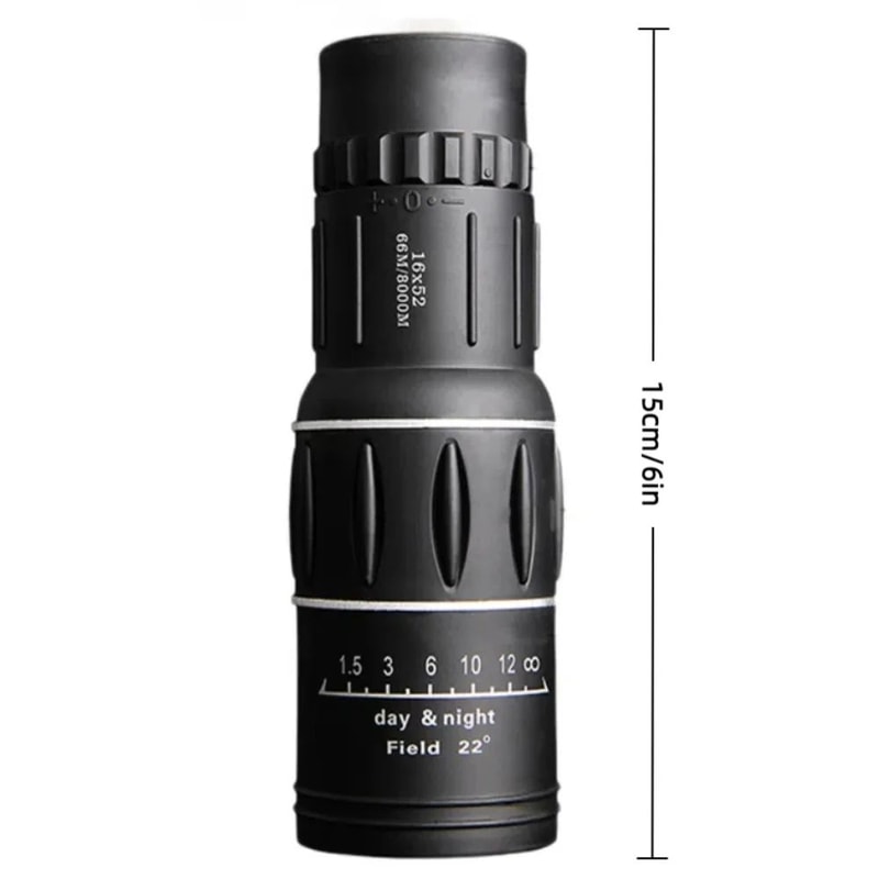 16x52 High Power Monocular Telescope Dual Focus 4