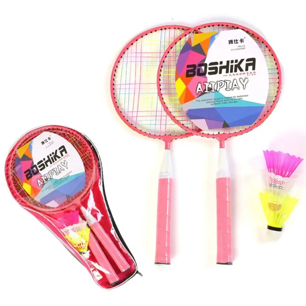 Kids Lightweight Badminton Racket Set With Bag 5