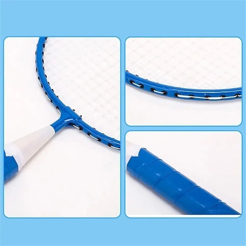 Kids Lightweight Badminton Racket Set With Bag 7