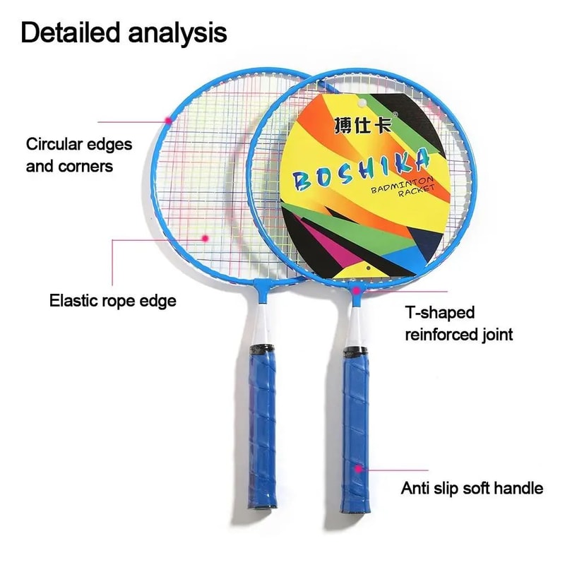 Kids Lightweight Badminton Racket Set With Bag 9