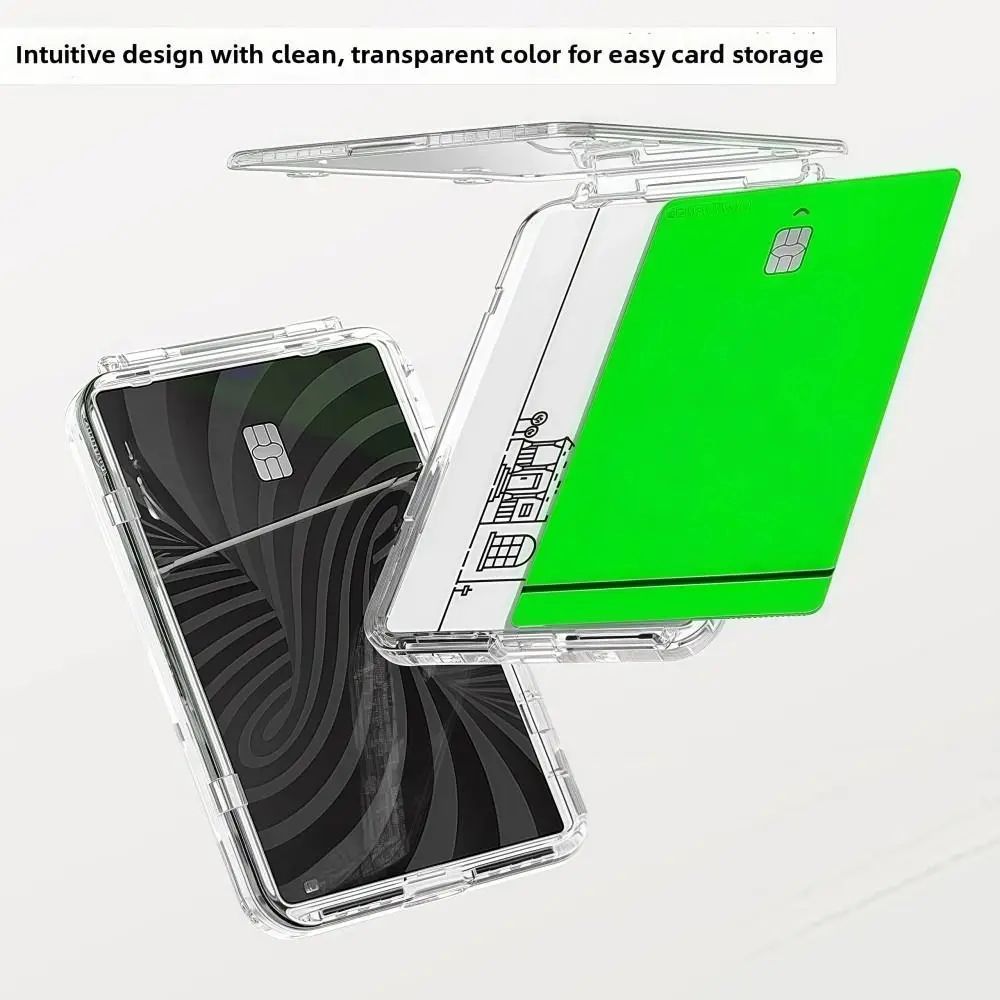 Transparent MagSafe Card Holder Wallet With Stand 11