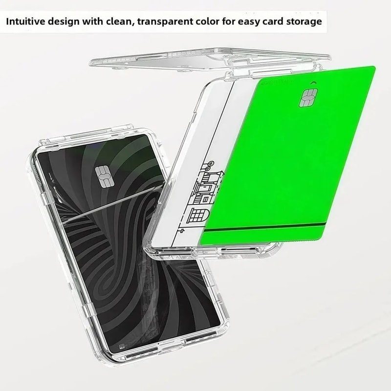 Transparent MagSafe Card Holder Wallet With Stand 11