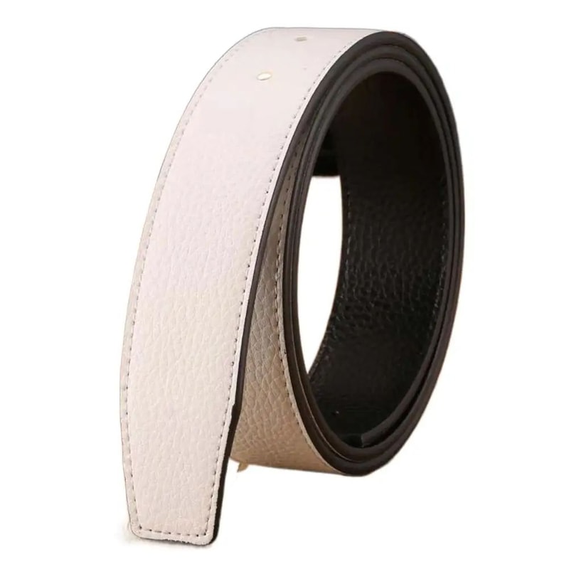 Genuine Leather Belt Strap No Buckle Replacement For Jeans 10