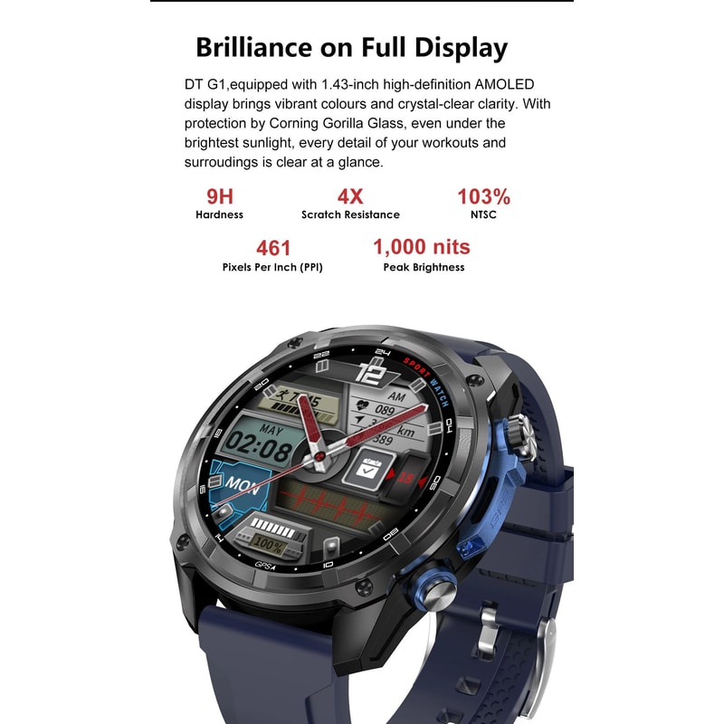 Military GPS Smartwatch With Offline Map 10ATM Waterproof 6