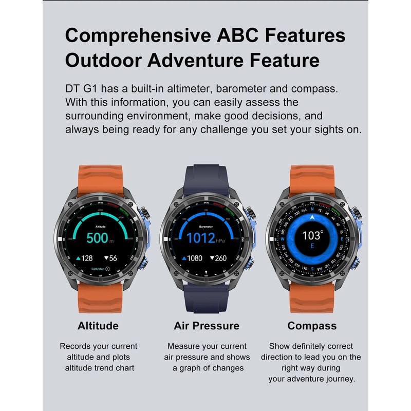 Military GPS Smartwatch With Offline Map 10ATM Waterproof 8