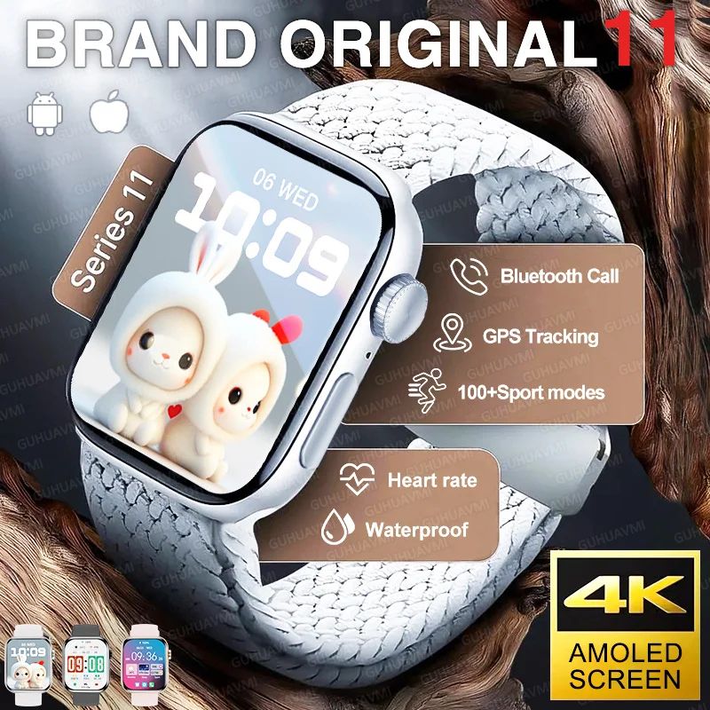 Series 11 Smartwatch AMOLED Display GPS Call Waterproof Watch 0