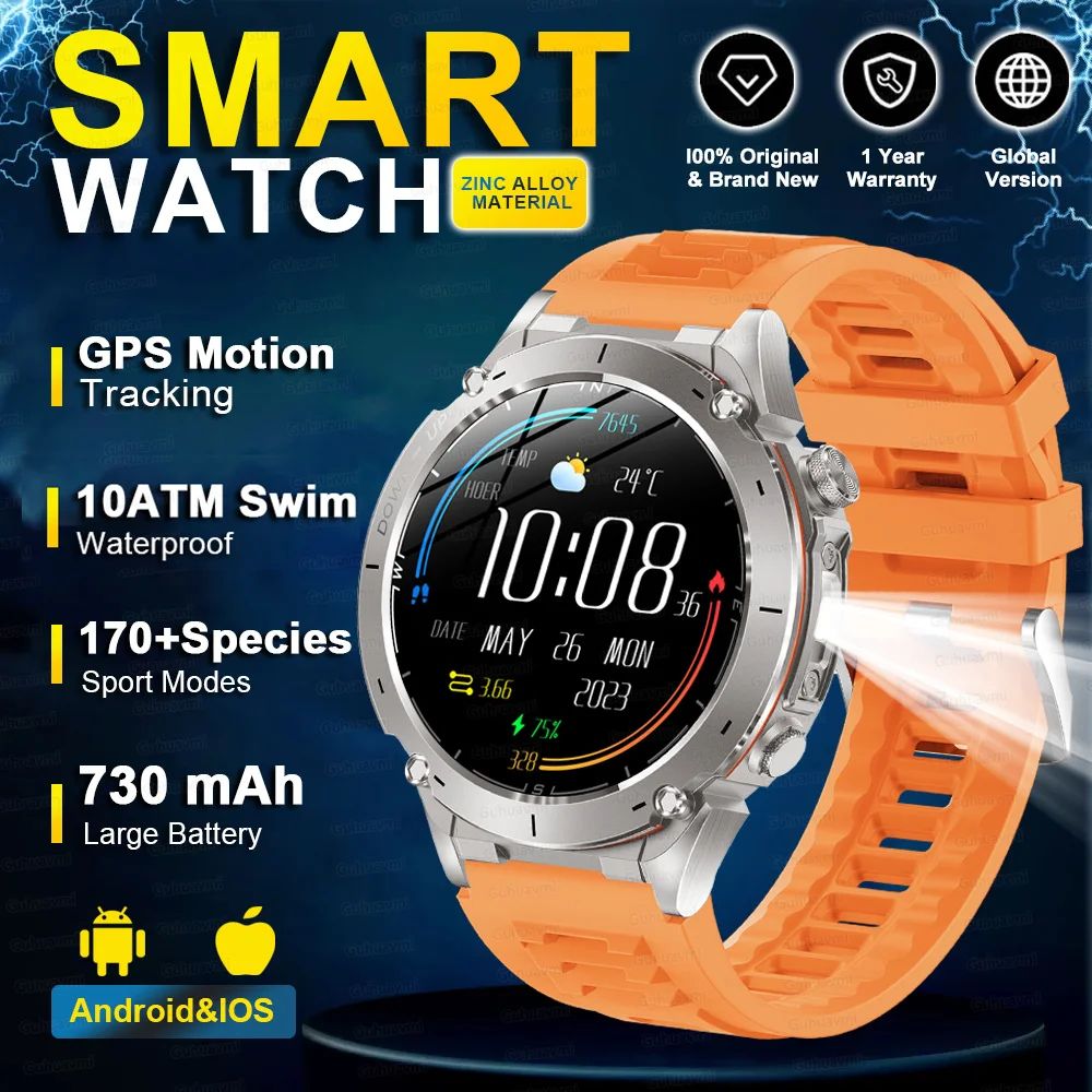Stratos 4 GPS Smartwatch AMOLED HD Compass Altimeter Call 16
