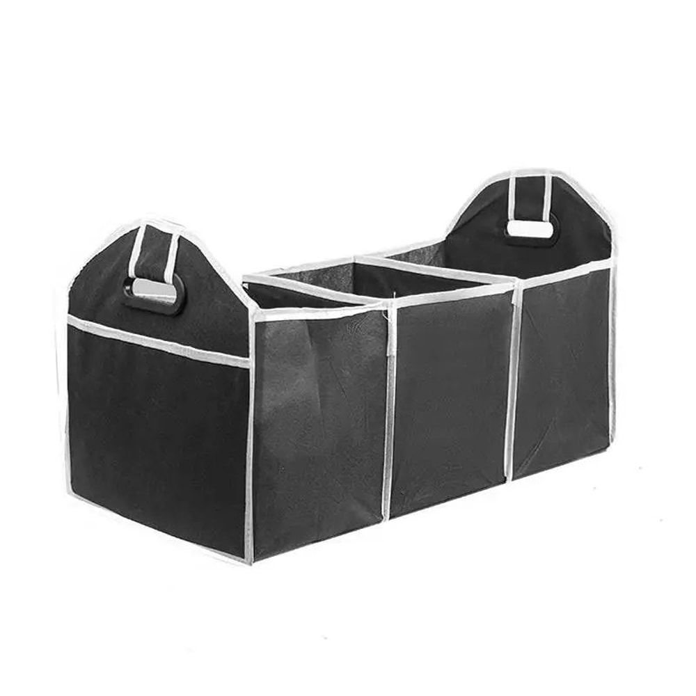 Foldable Car Trunk Organizer Waterproof Storage Bag 3 Compartments 7