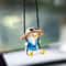 Cute Swing Duck Car Hanging Ornament Rearview Mirror Decor 0