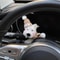 Cute Plush Puppy Car Steering Lever Decoration Bow Dog 3