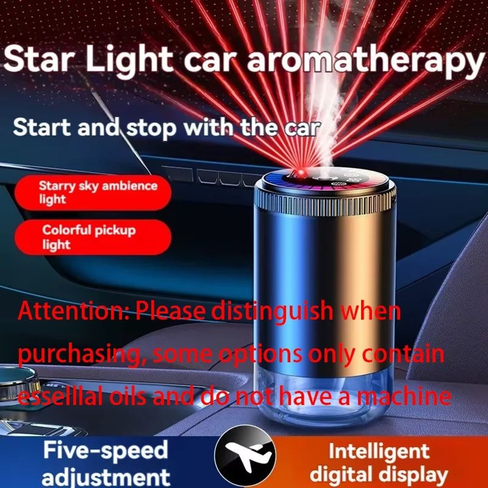 Rechargeable Smart Car Air Freshener Adjustable Aroma Diffuser 1