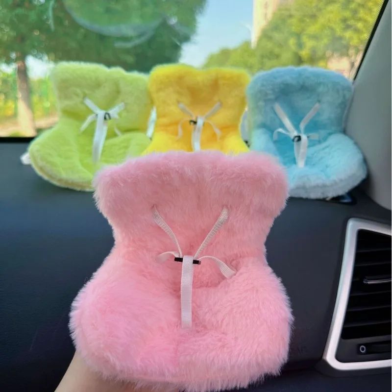 Cute Labubu Doll Car Seat Mini Safety Chair Decoration 2