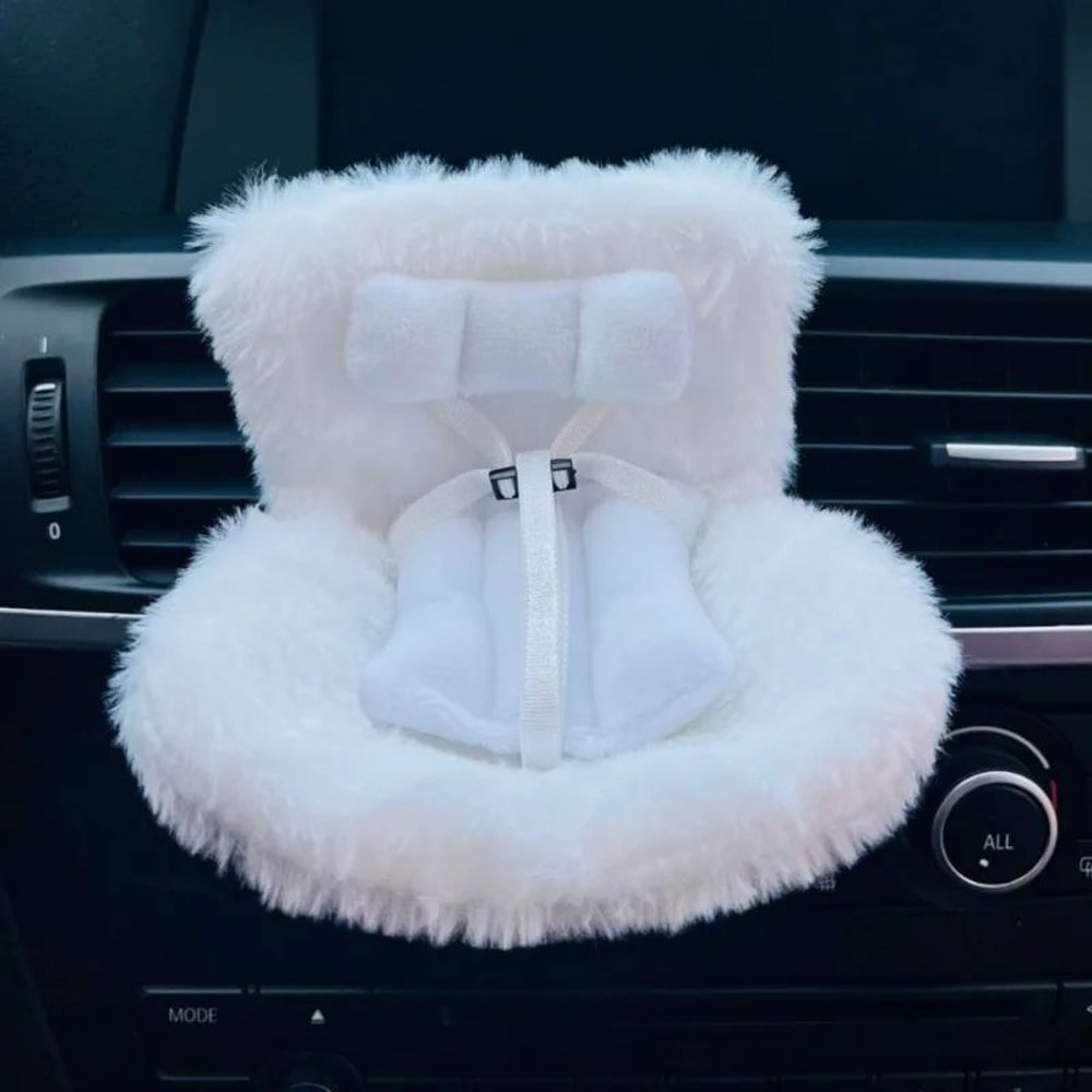 Cute Labubu Doll Car Seat Mini Safety Chair Decoration 3