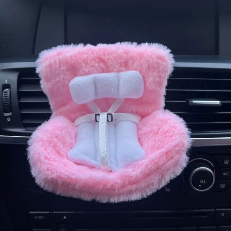 Cute Labubu Doll Car Seat Mini Safety Chair Decoration 5