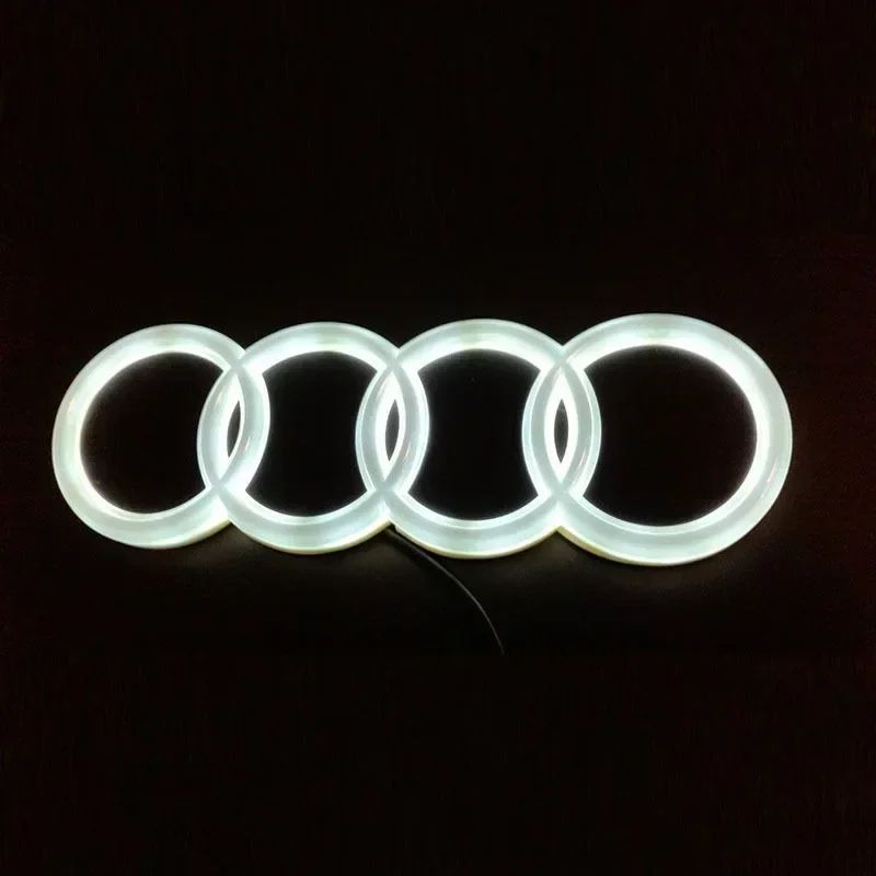 LED Front Grill Emblem Light For Audi A3 A4 A5 A6 Q5 Q7 2