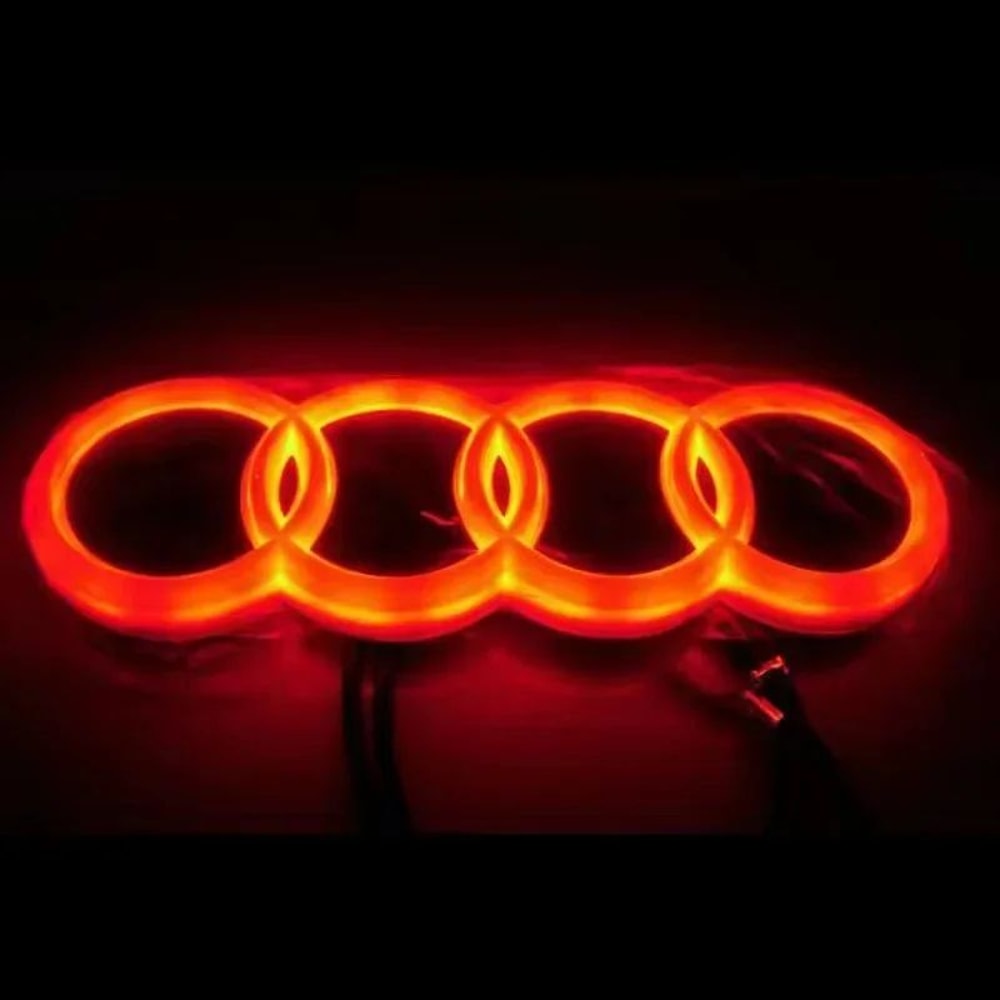 LED Front Grill Emblem Light For Audi A3 A4 A5 A6 Q5 Q7 7