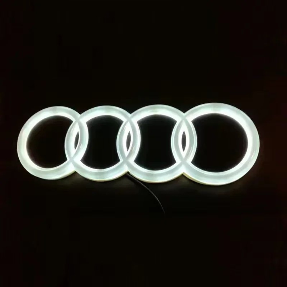 LED Front Grill Emblem Light For Audi A3 A4 A5 A6 Q5 Q7 8