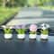 Cute Mini Flower Pot Car Ornament Cartoon Dashboard Decor 0