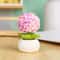Cute Mini Flower Pot Car Ornament Cartoon Dashboard Decor 2