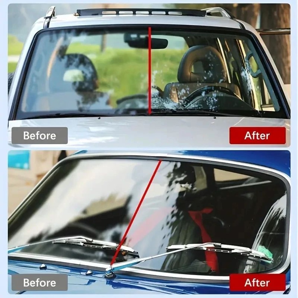 Car Glass Polish Coating Kit Hydrophobic Windshield Cleaner 2