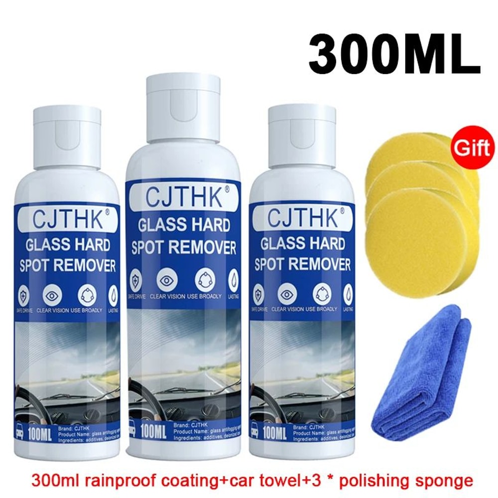 Car Glass Polish Coating Kit Hydrophobic Windshield Cleaner 9