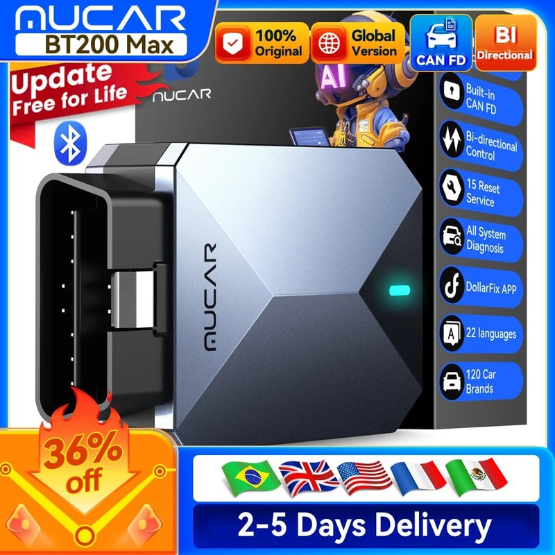 MUCAR BT200 Max OBD2 Scanner 0