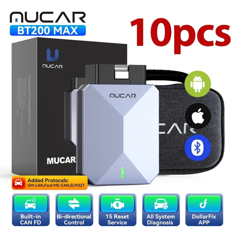 MUCAR BT200 Max OBD2 Scanner 14