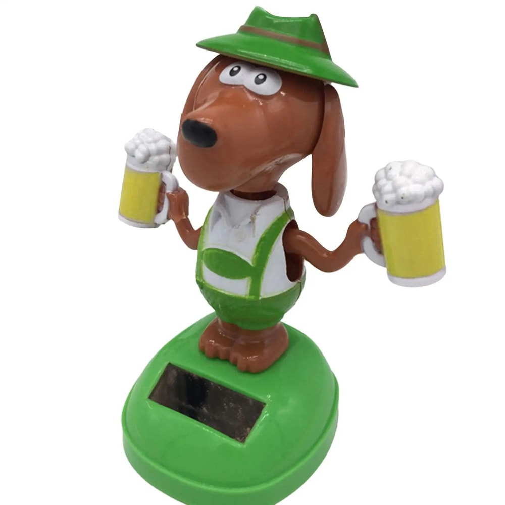 Solar Dancing Dog Dashboard Ornament 0