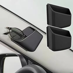 dual compartment car dashboard organizer