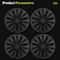 Tesla Model Y 19 Inch Turbine Hubcap Set 12