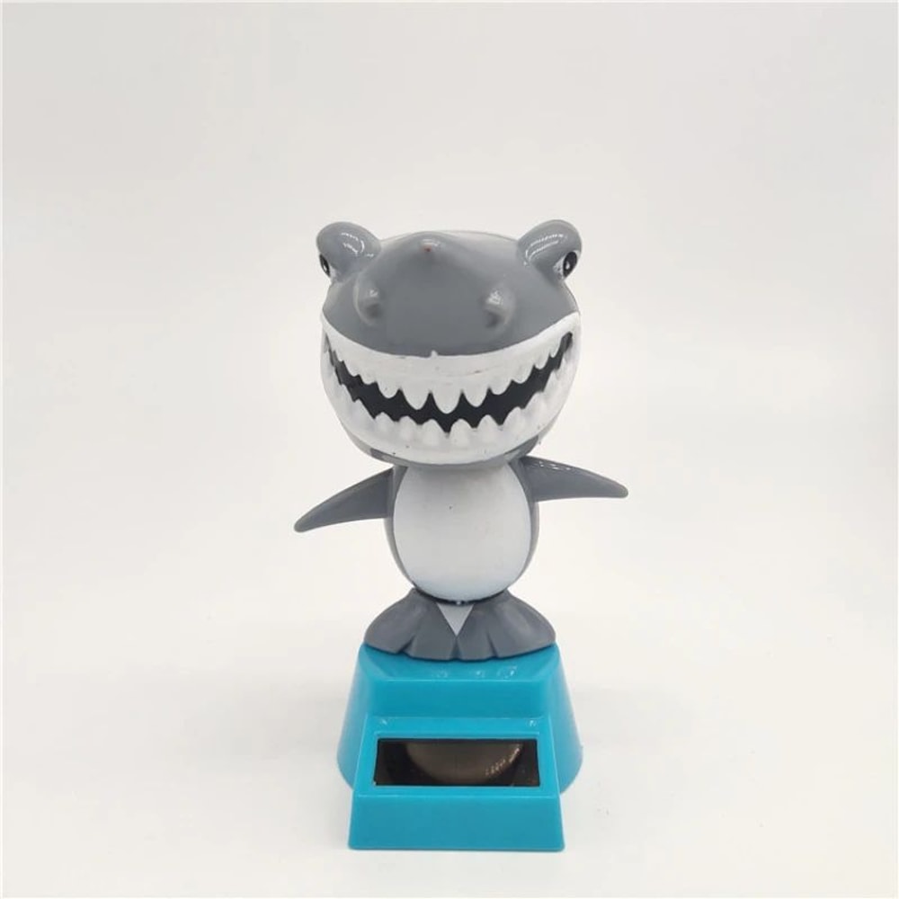 Solar Shark Bobble Head Car Ornament 2