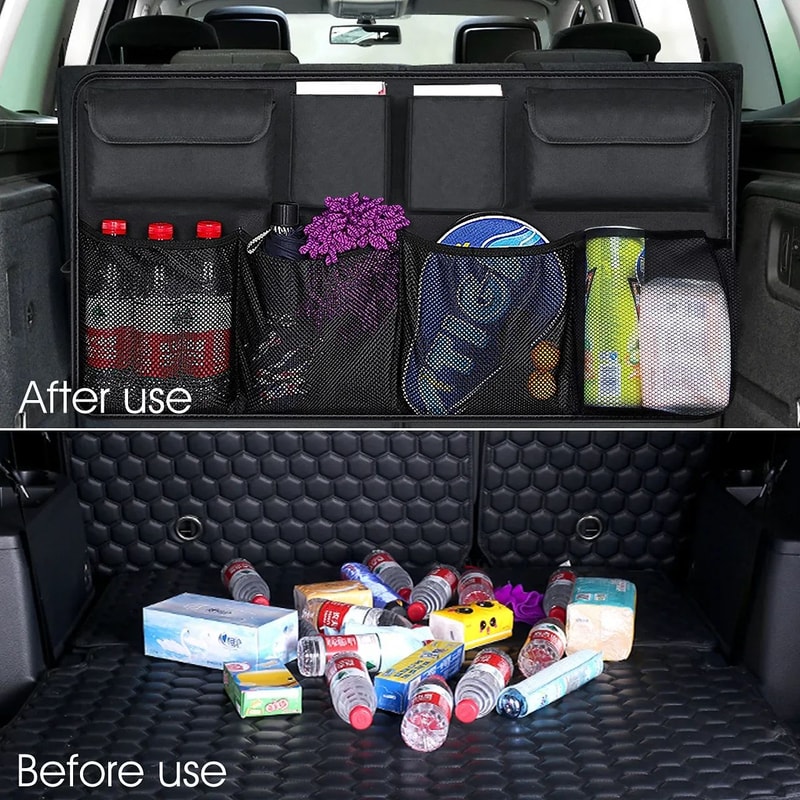 Adjustable Car Trunk Backseat Organizer 1