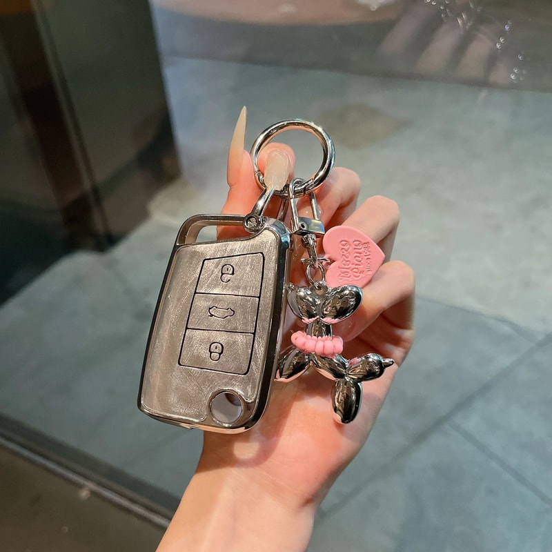 Fashion Key Case Cover For Volkswagen With Keychain 5