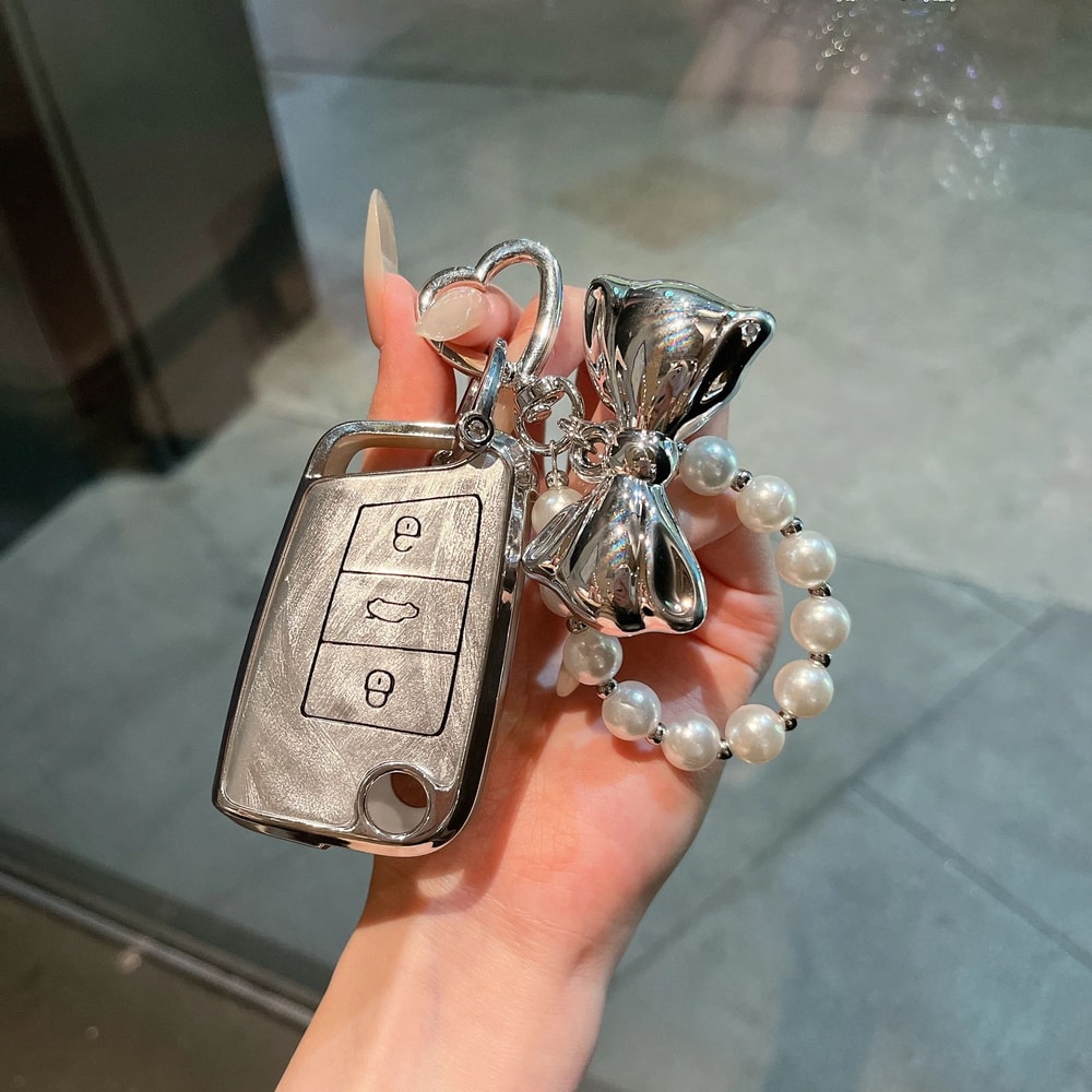 Fashion Key Case Cover For Volkswagen With Keychain 6