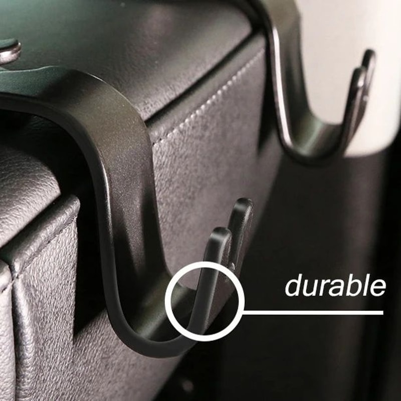 Heavy Duty Car Back Seat Hook Organizer 8