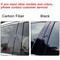 Glossy Pillar Post Trim Stickers For Peugeot And Citroen 4