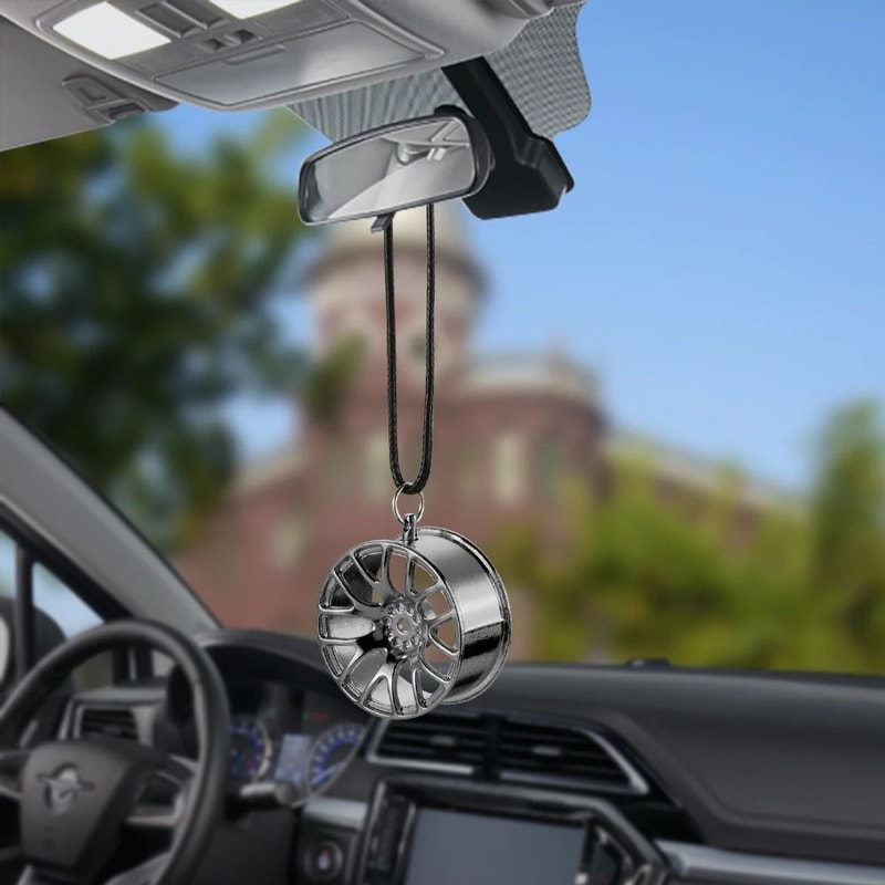 Metal Wheel Hub Car Hanging Ornament 2