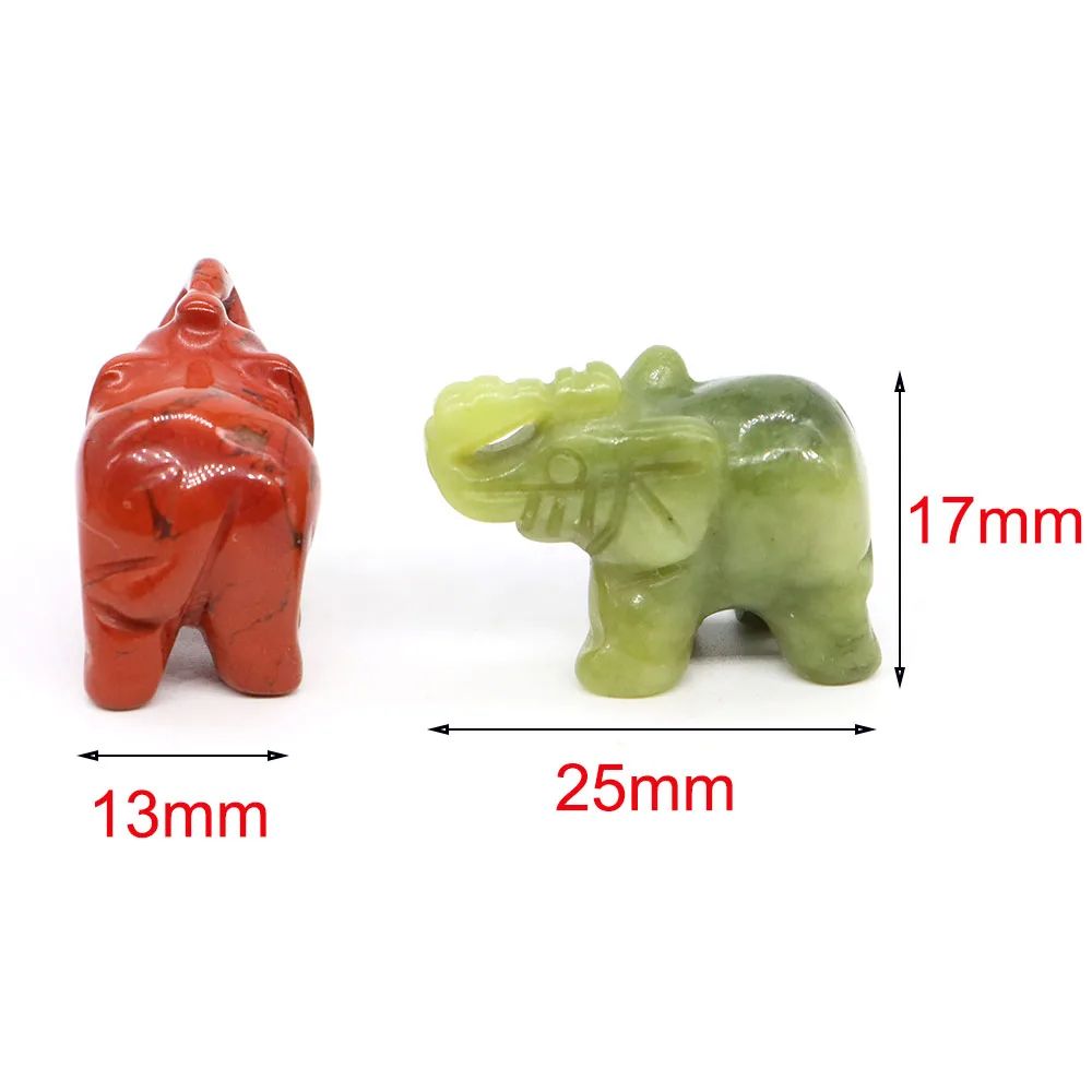 Mini Crystal Elephant Healing Figurine 3