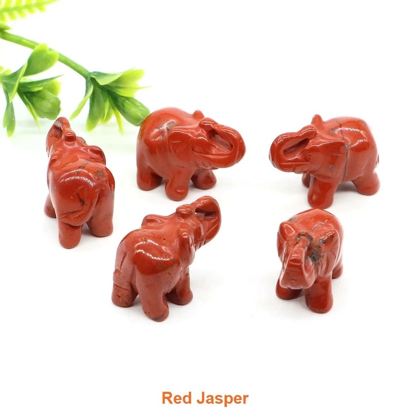 Mini Crystal Elephant Healing Figurine 26