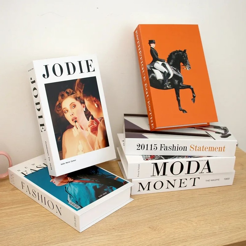 Decorative Fake Book Storage Box Set 6