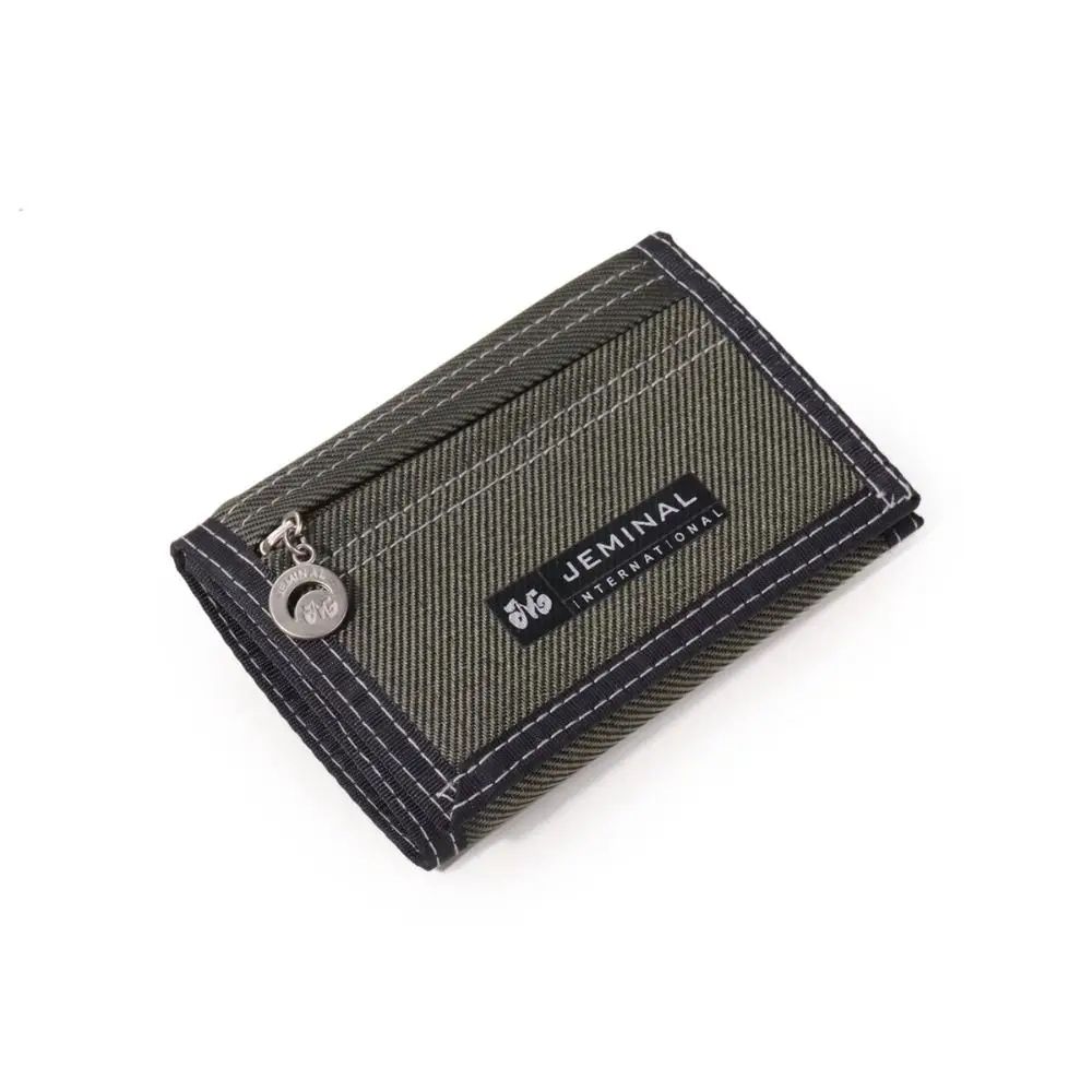 Men Canvas Trifold Wallet Card Holder 0
