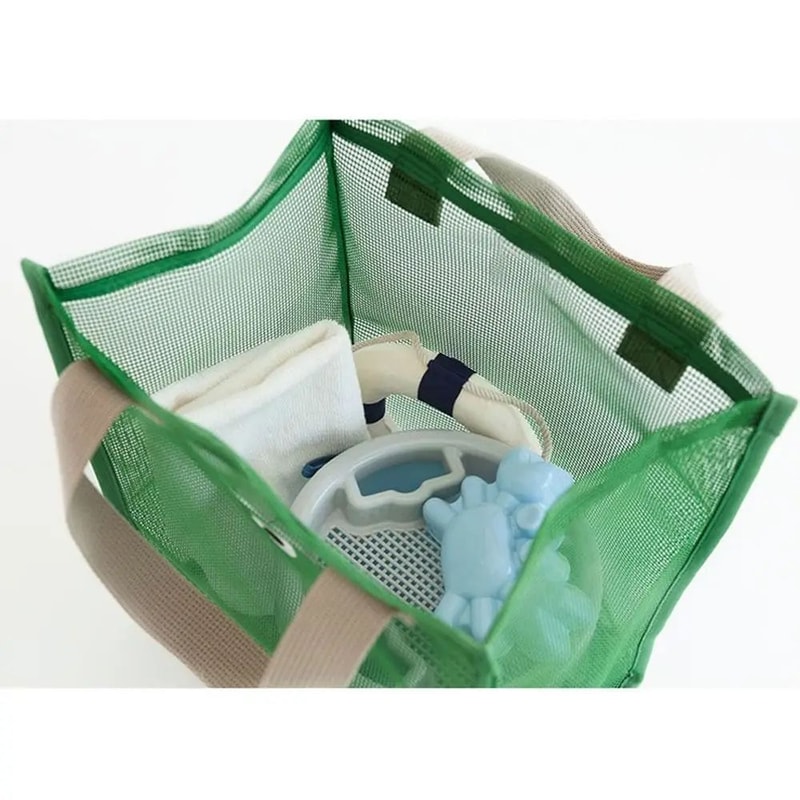Cartoon Big Eyes Mesh Travel Cosmetic Bag 6